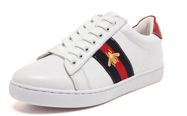 

2018 new men women neaker loafer de igner luxury brand embroidery mall bee tiger head nake ca ual flat hoe zapato trainer