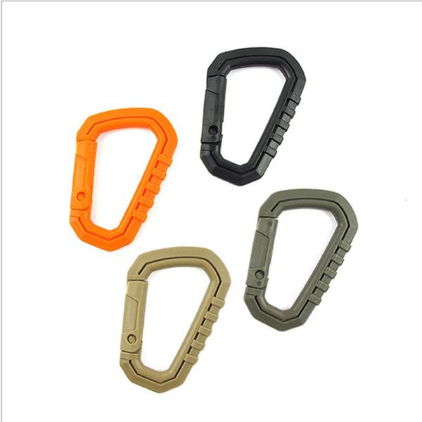 

1pcs carabiner keychains for mountaineering equipment pendants llaveros chaveiro tactical backpack and porte clef llaveros, Silver