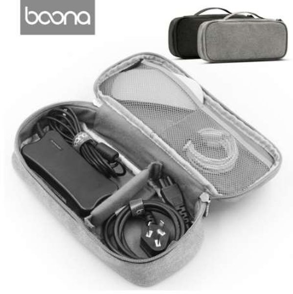 Boona Universal Eletrônica Acessórios Saco de Viagem / Disco Rígido Case / Organizador de Cabo / Bolsa De Manga De Proteção Saco