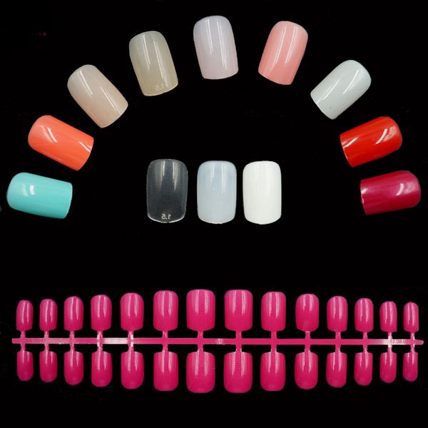 

0042- options 24pcs /set acrylic full cover nail tips false nail art with glue artificial pre designed fake nails tips 25 colors, Red;gold