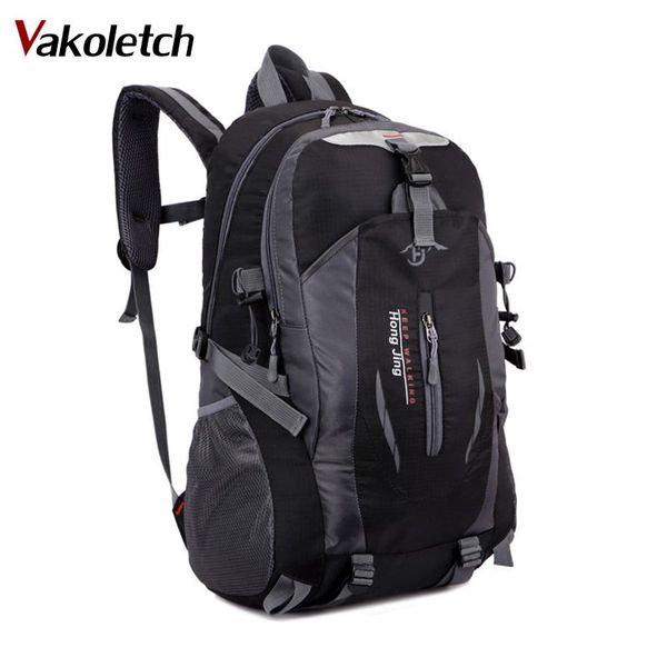 

2018 fashion school bag waterproof nylon men backpack bag women travel bag rucksack trekking bag large capacity kl236