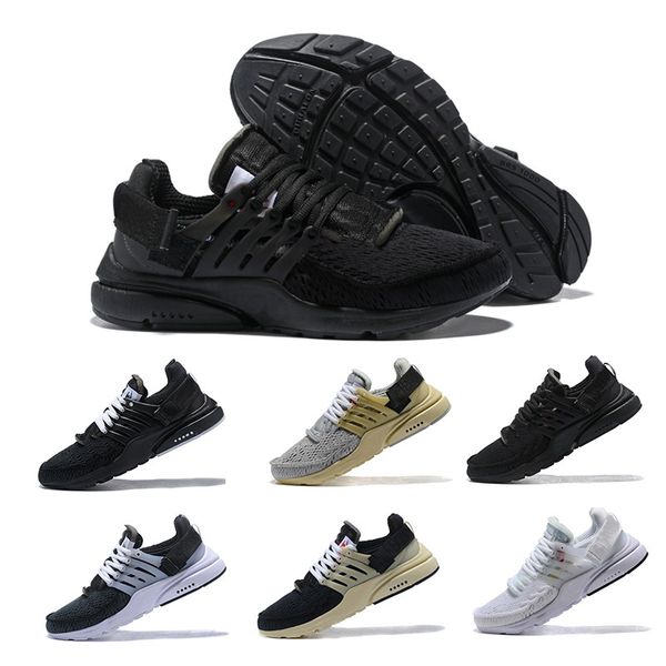 

2018 New Presto White Virgil Men And Women Running Shoes Air Cushion Off Casual Designer Prestos Sports Sneakers 3 color shoelaces 36-45