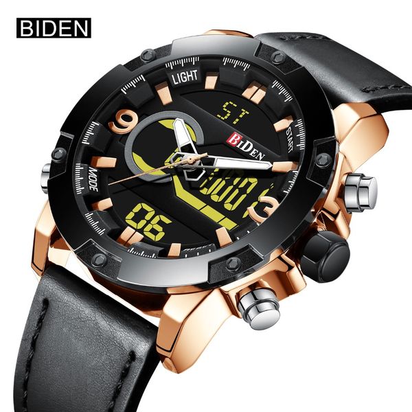 

brand men sports watches men quartz watch led digital watch 30m waterproof sport wristwatches clock relogio masculi, Slivery;brown