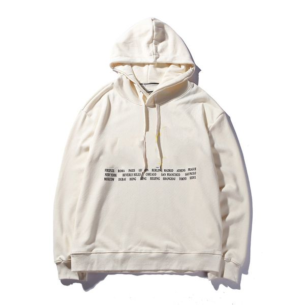 

2018 new fashion designer men hoodie sweatshirt men brand letters printed street hip hop streetwear women hoodies causal clothing m-2xl, Black