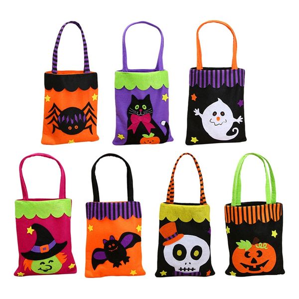 

colorful halloween candy bag gift bags pumpkin trick or treat bags sacks hallowmas gift for kids event party supplies decor