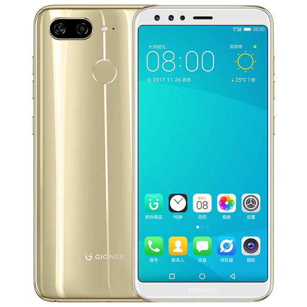 Оригинал Gionee S11 4G LTE сотовый телефон 4 ГБ оперативной памяти 64 ГБ ROM Helio P23 Octa Core Android 5.99 дюймов 16MP отпечатков пальцев ID смарт-мобильный телефон дешево