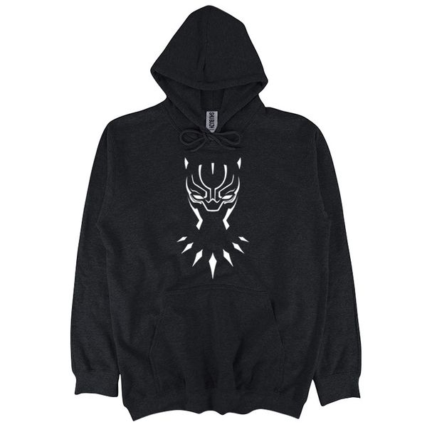 

men autumn winter hoody cotton sweatshirt minimalist black panther shubuzhi brand warm fleece coat streetwear male hood