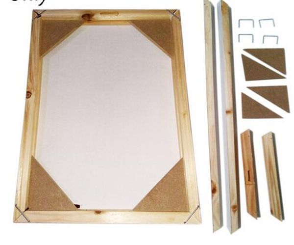 

wood frame for canvas oil painting nature wood diy custom frame picture inner without the painting size 40x50cm
