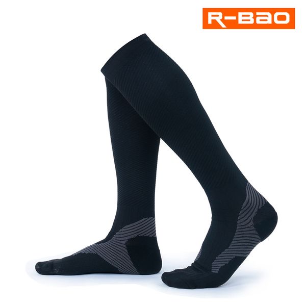 

new long tube outdoor black socks protection leg riding marathon running compression stockings socks for men good quality