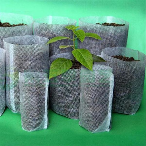 

Nursery Pots Seedling-Raising Bags non-woven fabrics Garden Supplies Environmental Protection Full All Size free shipping 200pcs