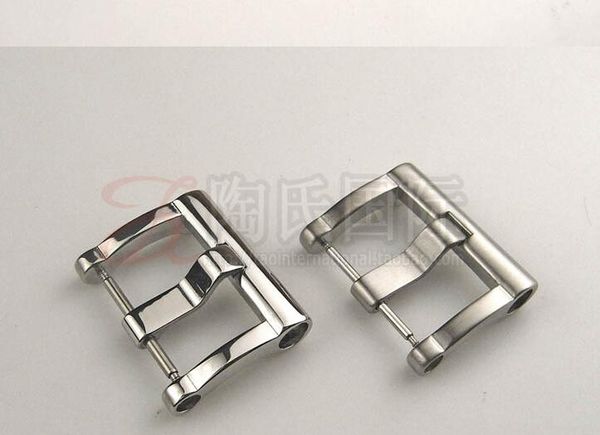 

polishing silver 20 x 2 22 x 2 polishing 20 3 22 3 pin clasp buckle for watch band, Black;brown