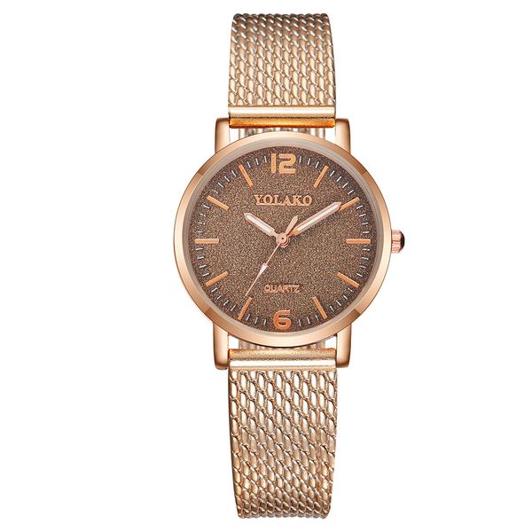 

women's casual bracelet watch analog wristwatch luxury quartz plastic leather band starry sky analog wrist watch, Slivery;brown