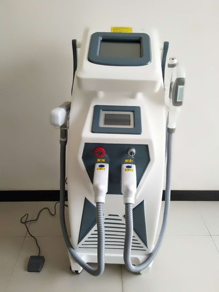 

2018 3 in 1 opt shr ipl & nd yag laser & rf full functions laser hair and tattoos removal machine, Black