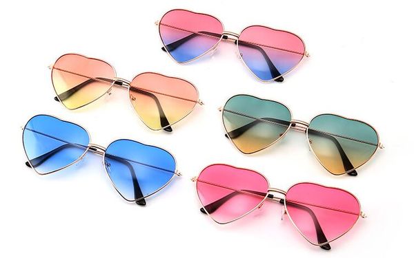 

heart shaped sunglasses women metal reflective lenes fashion sun glasses men and women mirror heart sun glasses, White;black