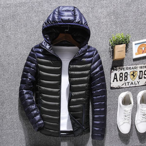 

Men Winter Warm Jackets Thicken Parkas Men Long Sleeve Coat Solid Color Jackets Plus Size L-4XL