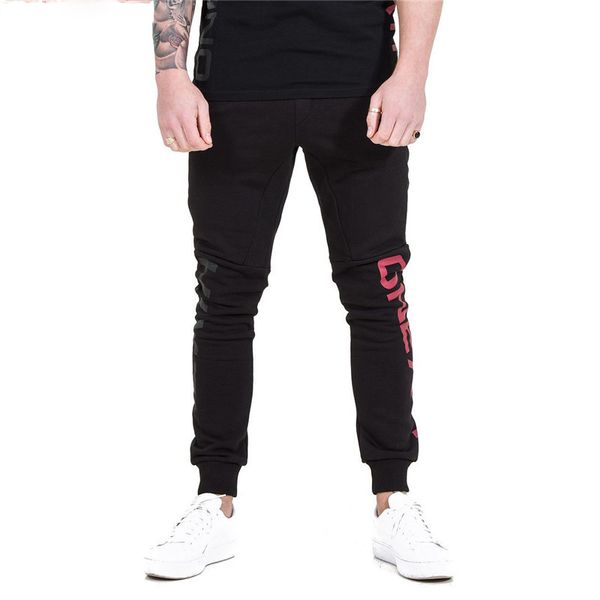 

clothing jogger pants men fitness bodybuilding pants for runners autumn sweat trousers britches, Black