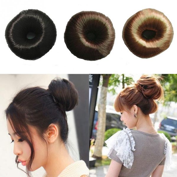 

2018 wig rubber band women girl hairpiece hair styling tool bun ring donut shaper hair
