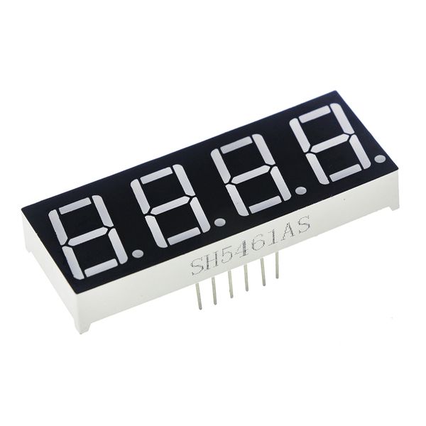 

0.56inch 4bit common cathode digital tube red led digit display 7 segment 0.5inch 0.5 0.56 inch 0.56'' 0.56in. 4 four bit