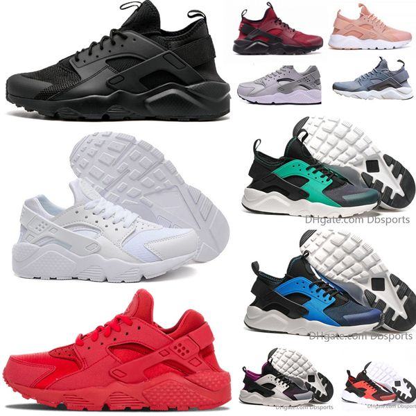 

2018 Air Huarache 4 Мужчины Женщины Кроссовки Все белые Huraches Zapatos Ultra Breathe Huaraches Мужские кро