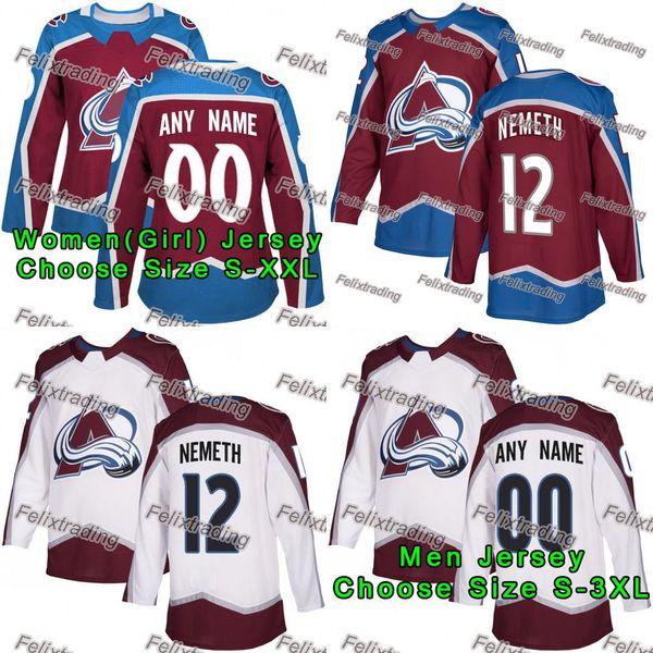 

12 Patrik Nemeth Colorado Avalanche Colin Wilso Tyson Carl Soderberg Jost Nathan MacKinnon Alexander Kerfoot Dominic Toninato Hockey Jerseys