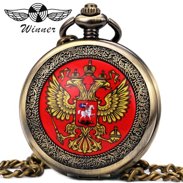 

winner pocket watch men women quartz clock carved lid golden royal bridge pendant chain + gift box, Slivery;golden