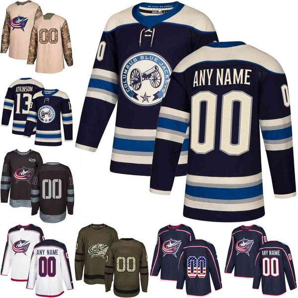 

2019 navy alternate custom mens women youth columbus blue jackets cam atkinson nick foligno sergei bobrovsky hockey jerseys stitched s-3xl, Black;red