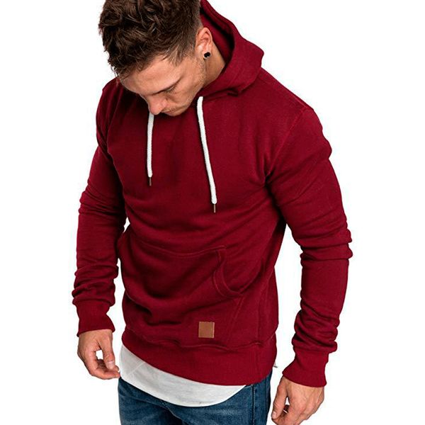 

fashion hop hoodies fitness brand hip male sweatshirt streetwear pockets casual men loose hoodie pullover solid hooded uttwv, Black