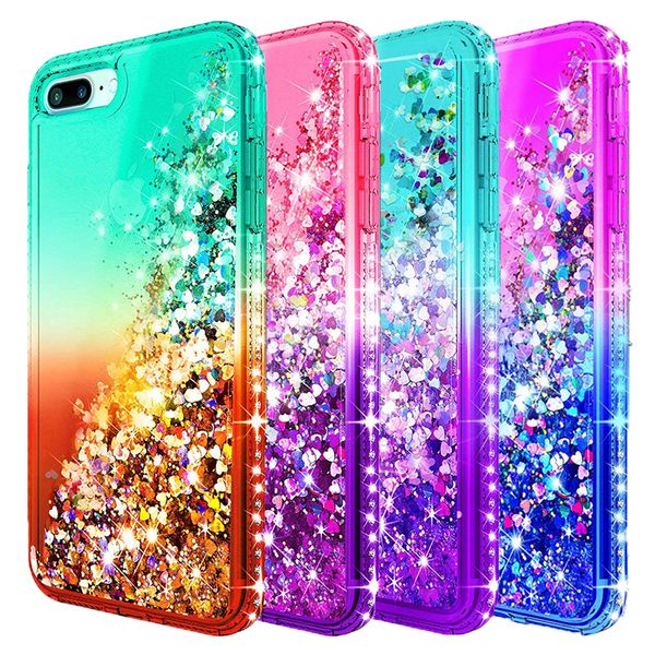 

For iphone 8plu ca e luxury glitter liquid quick and hiny bling diamond phone ca e for iphone 8 8plu iphone x max