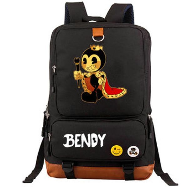 

cloak demon backpack king style day pack bendy and the ink machine school bag game packsack rucksack sport schoolbag outdoor daypack