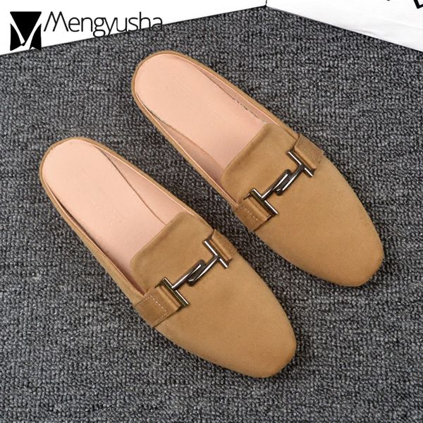 

mules shoes women summer chain slippers soft comfort flat slides lady roman shoes woman handmade flip flops, Black
