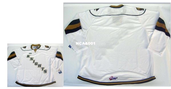 

real men real full embroidery # blank ohl london knights green white premier hockey jersey or custom any name or number hockey jersey, Black;red