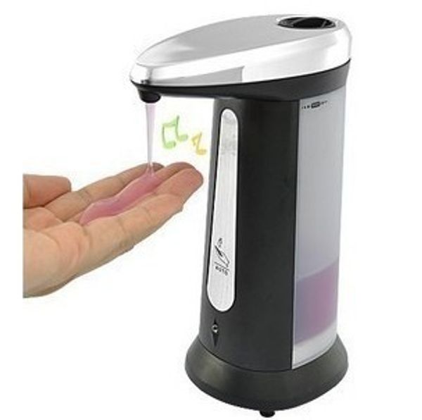 

new portable 400ml l household automatic hand washing soap liquid dispenser electroplated infrared smart sensor wall mounted