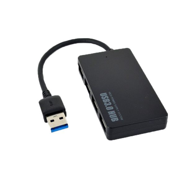 Super sottile USB 3.0 4 porte Port Hub Design Convertitore adattatore splitter da 5 Gbps Ultra Speed per computer portatile PC Windows SPEDIZIONE VELOCE