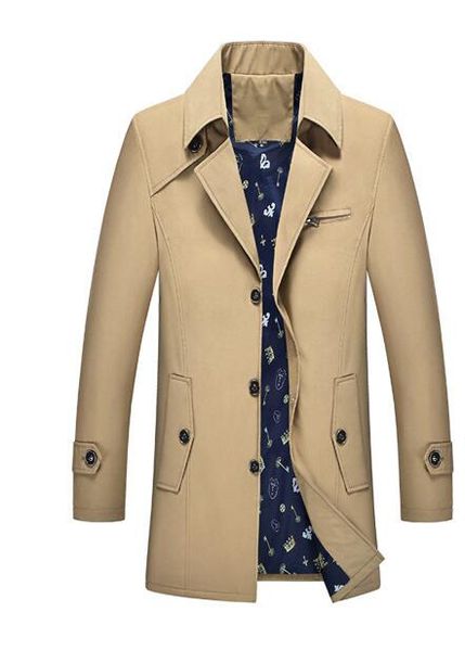 

the man of autumn new windbreaker is slim and the long coat is bigger, Tan;black