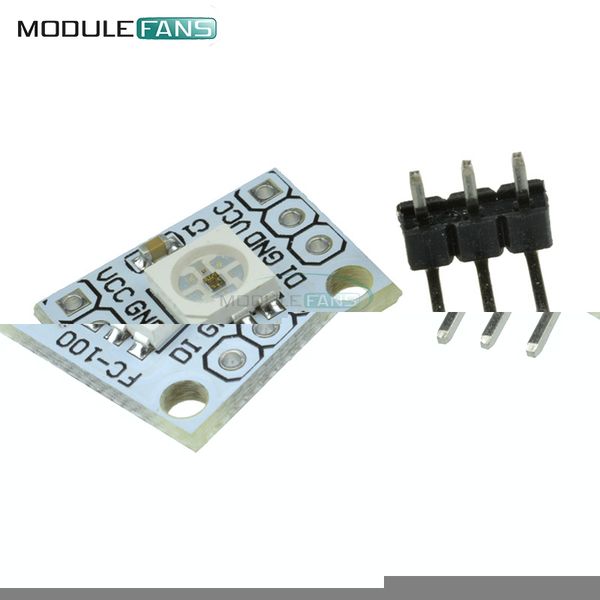 10PCS WS 2812 2811 5050 RGB LED Lamp Panel Module Rainbow 1-Bit 5V For Arduino