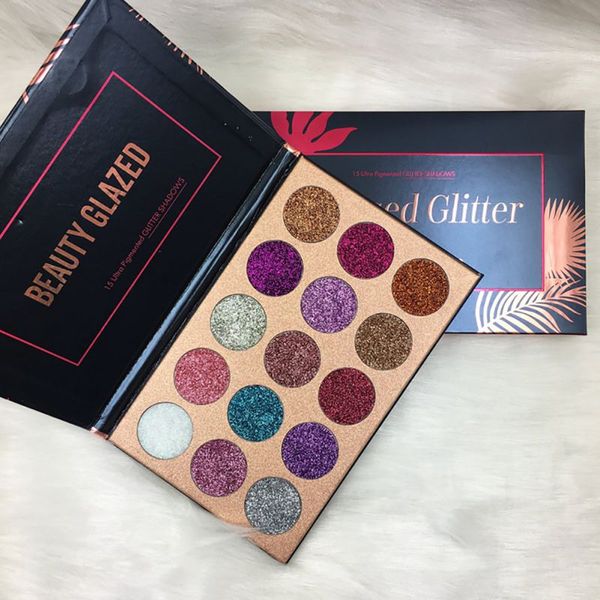 

15 colors beauty makeup palette glitters eyeshadow pallete diamond sequin make up eye shadow magnet palettes2018r7