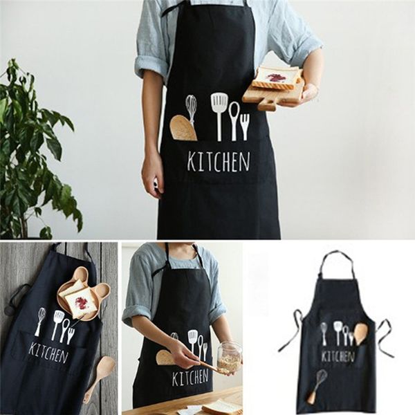 

fashion women man aprons commercial restaurant home bib spun poly cotton kitchen aprons waist aprons kitchens