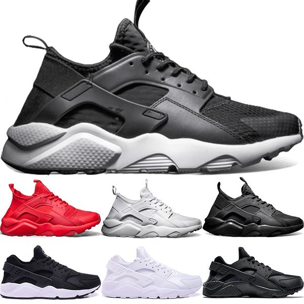 

Huarache Ultra Running Shoes 4.0 1.0 Men Women Triple White Core Black Red Huaraches Mens Athletic Sport Sneaker Size 5-11 Wholesale