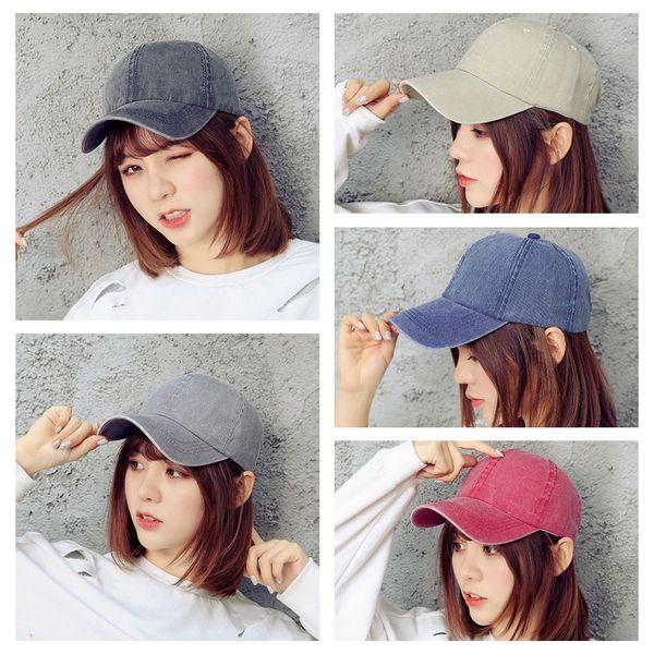 

cap women man 2018 summer fashion baseball adjustable cotton cap bone women's caps breathable hiking solid hats snapback outside, Blue;gray