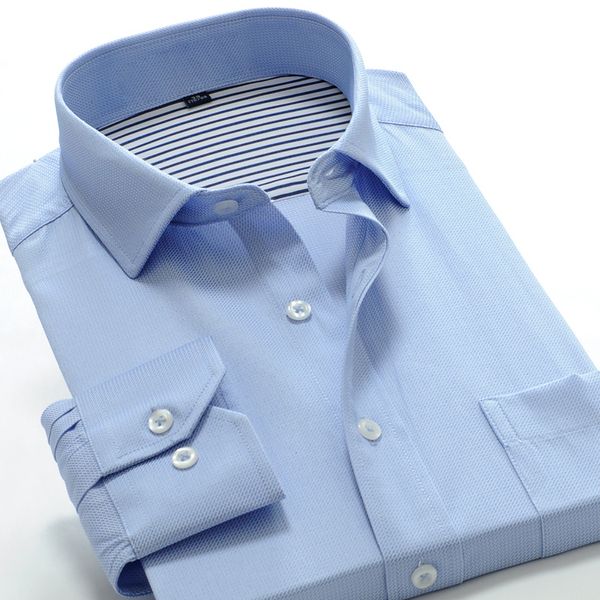 

men clothes 2018 plus size shirt business casual sky blue shirt large size fashion shir 4xl 5xl 6xl 7xl 8xl 9xl 10xl, White;black