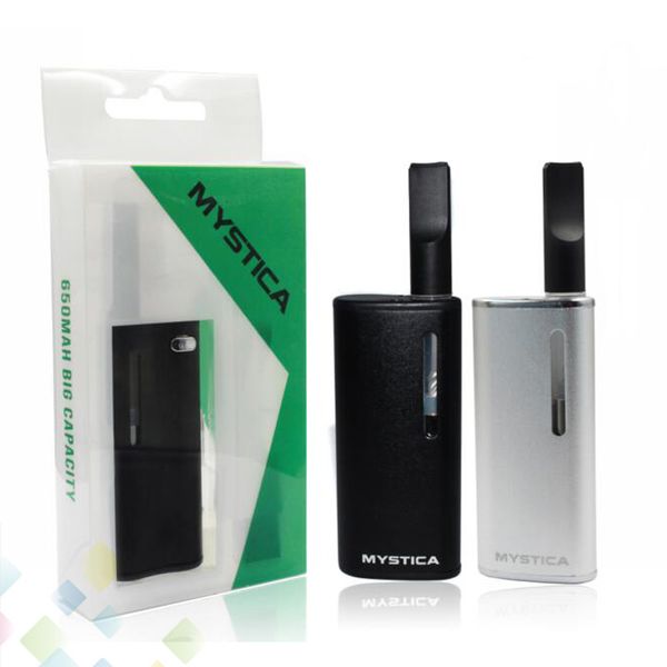 

Authentic Mystica V11 Oil BUD Starter Kit 650mah Battery Box Mod Vape Pen Cartridges With G2 Atomizer Mini Tank Airis Ecig DHL Free