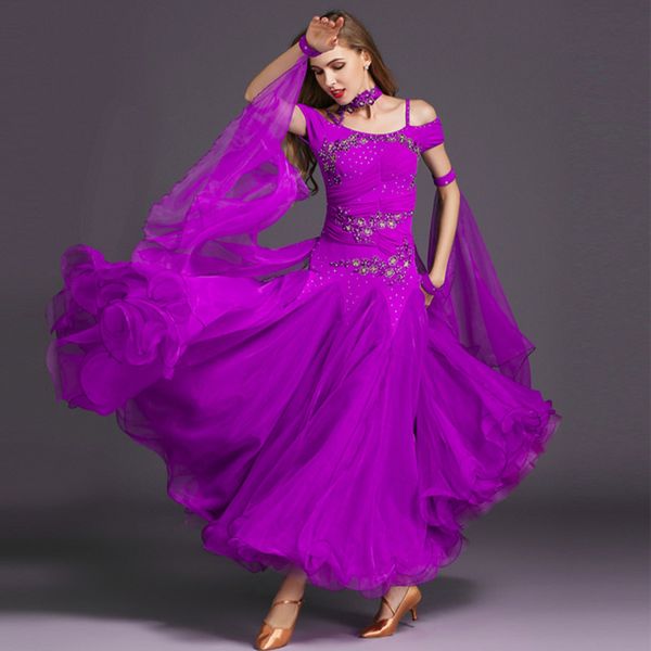 

9 colors ballroom dance competition dresses dance ballroom waltz dresses standard dress standard dress woman, Black;red