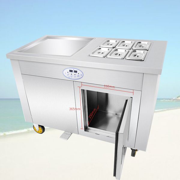 

beijamei wholesale price commercial fried ice cream machine ice pan roll machine 110v 220v fried yogurt ice cream roll machine