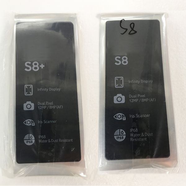 Samsung Galaxy S6 S7 S8 Edge için Yeni Fabrika Filmi Plus J7 Prime OEM Yeni Telefon Ekran Lens Bant Koruyucu Çıkartma Şeridi