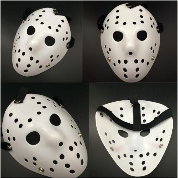 

2018 halloween white porous men mask jason voorhees freddy horror movie hockey scary masks for party women masquerade costumes
