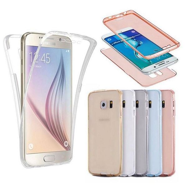 

front & back full housing protection clear transparent case cover for samsung galaxy s8plus s9 note8 s6 / s6 edg sell