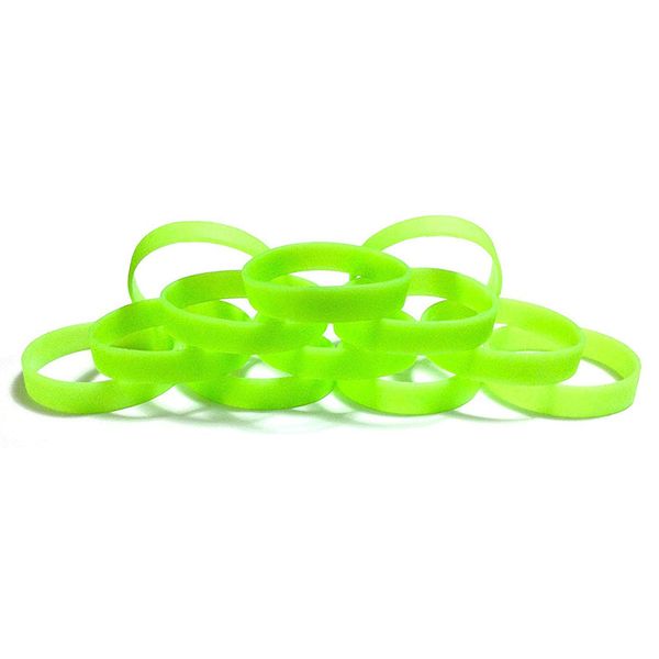 

customzed light green glow-in-the-dark wristbands blank wristbands bracelets silicone rubber wristband glow-in-the-dark bracelet, Golden;silver