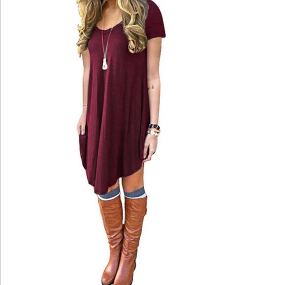 long loose t shirt dress