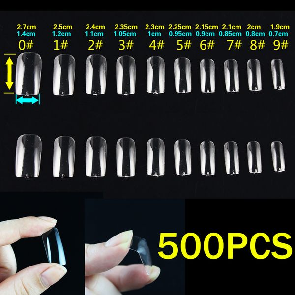 

ophir 500pcs/lot fake nail clear french acrylic artificial false nails half nail art tips makeup tools diy _kd054, Red;gold