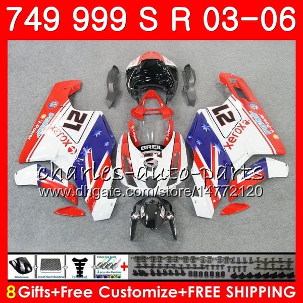 

body for ducati 749-999 749s 999s 749 999 03 04 05 06 bodywork 105hm.10 749 s 999 r 749r 999r 2003 2004 2005 2006 fairing kit 21# red white